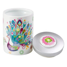 Заредете изображение във визуализатора на галерията – Порцеланова кутия за чай "Paula" с капак за защита на аромата, 100гр.