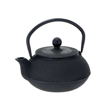 Load image into Gallery viewer, Japanese cast iron teapot Tetsu black 1.2l.