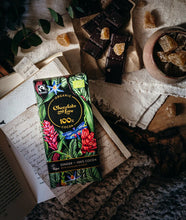 Заредете изображение във визуализатора на галерията – Черен шоколад със захаросан джинджифил 100% какао, 80гр Chocolate and Love