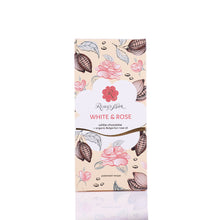 Încărcați imaginea în vizualizatorul galeriei - Ciocolată albă Rosey's Mark cu trandafiri 52g