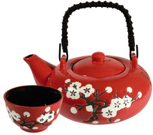 Încărcați imaginea în vizualizatorul galeriei - Set de ceai 5 bucăți cu flori de prune albă