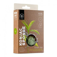 YASUMI KONJAC SPONGE WITH GREEN TEA FOR OILY AND SENSITIVE SKIN, MITOMO