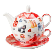 Kira fine bone china 3-piece tea set