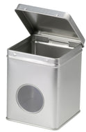 Tea box Silver 100g SCD square with window