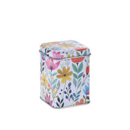 Средна квадратна кутия за чай с капак Flower 50гр.