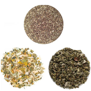 Set promo "Green Temptation" - 4 tipuri de ceai verde 50g fiecare.