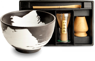Set cadou din 3 piese cu carte, matcha și bol de matcha