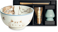 3-piece gift set with book, matcha and a matcha bowl