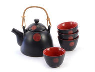 5-piece ceramic tea set 