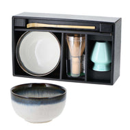 3-piece gift set with book, matcha and a matcha bowl