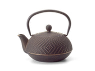 Cast iron teapot black and gold with relief Li 700 ml