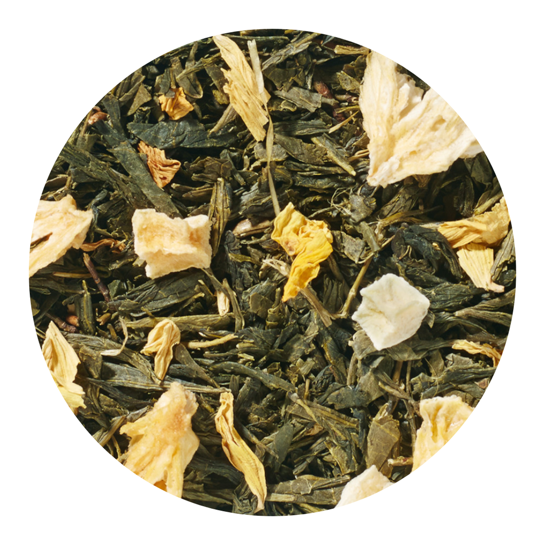 Зелен чай Сенча Sencha ананас и манго