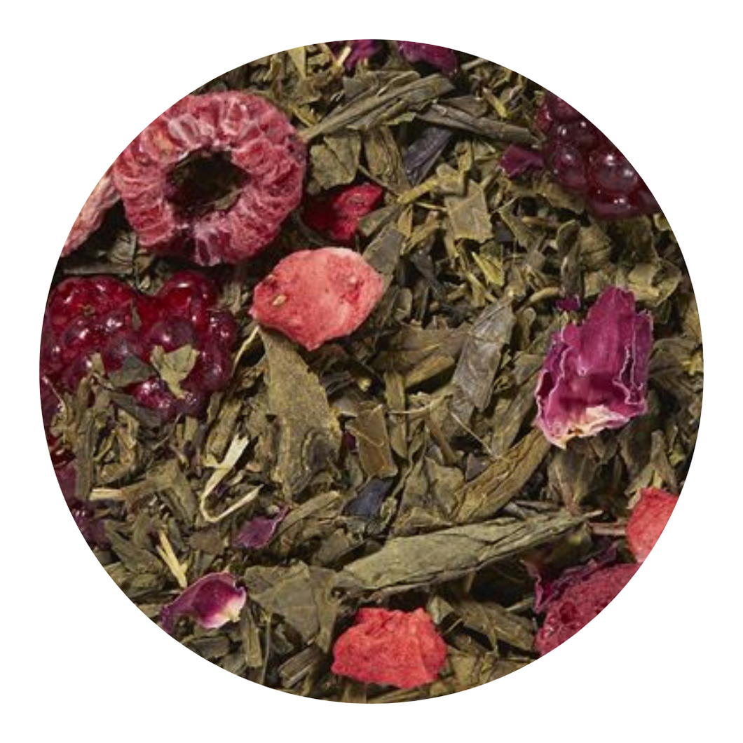 Зелен чай Сенча Sencha горски плодове и смокиня