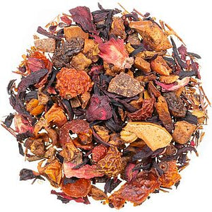 Fruity flavored tea with cinnamon flavor