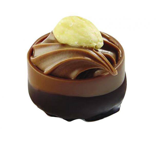 Belgian Chocolatier RONDELETTE Hazelnut praline+toasted almond 1 брой