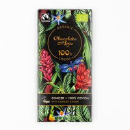 Черен шоколад със захаросан джинджифил 100% какао, 80гр Chocolate and Love