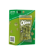 Ogeez white chocolate with matcha, sea salt and caramel 35g.