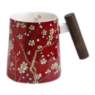 Tea cup with wooden handle Tara 400 ml