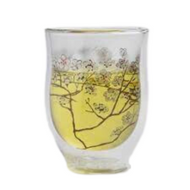 Double-walled glass cup White Cherry 350 ml