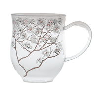 Glass tea cup White Cherry 320 ml